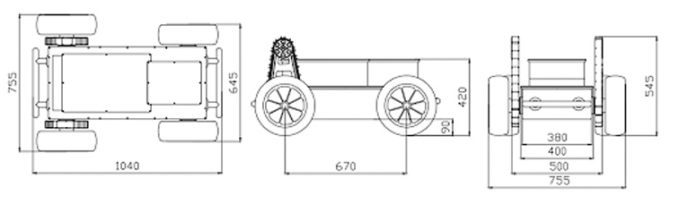 輪式機(jī)器人底盤(pán)